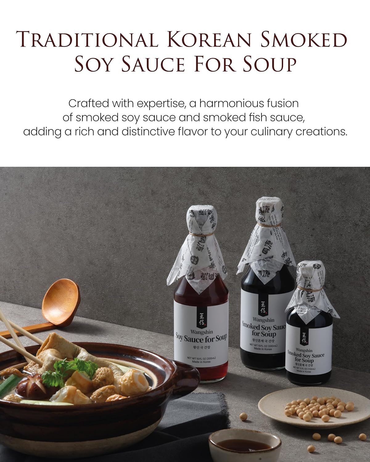 Wangshin Premium Smoked Soy Sauce for Soup