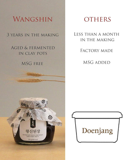 Wangshin Doenjang Aged 3 Years (9oz)